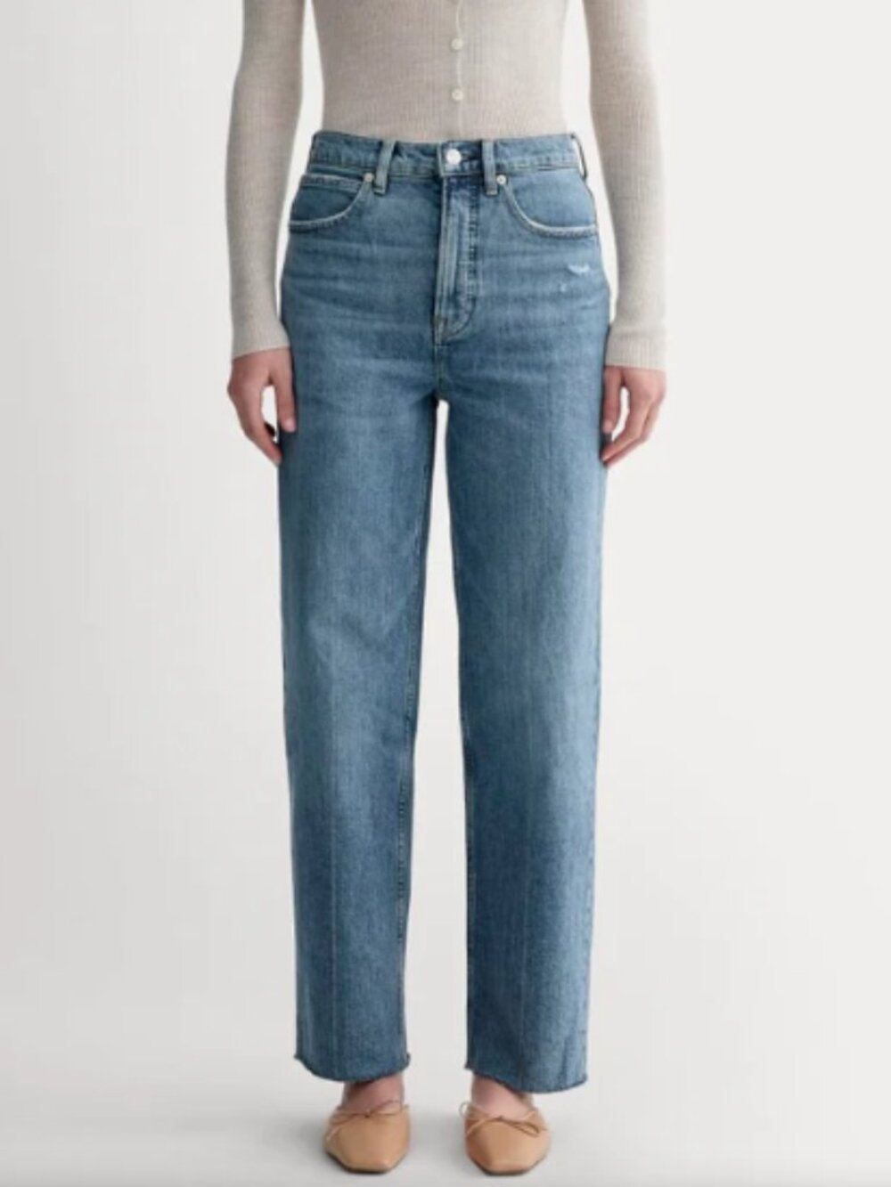 Everlane The Way High Jean Distressed Size 29